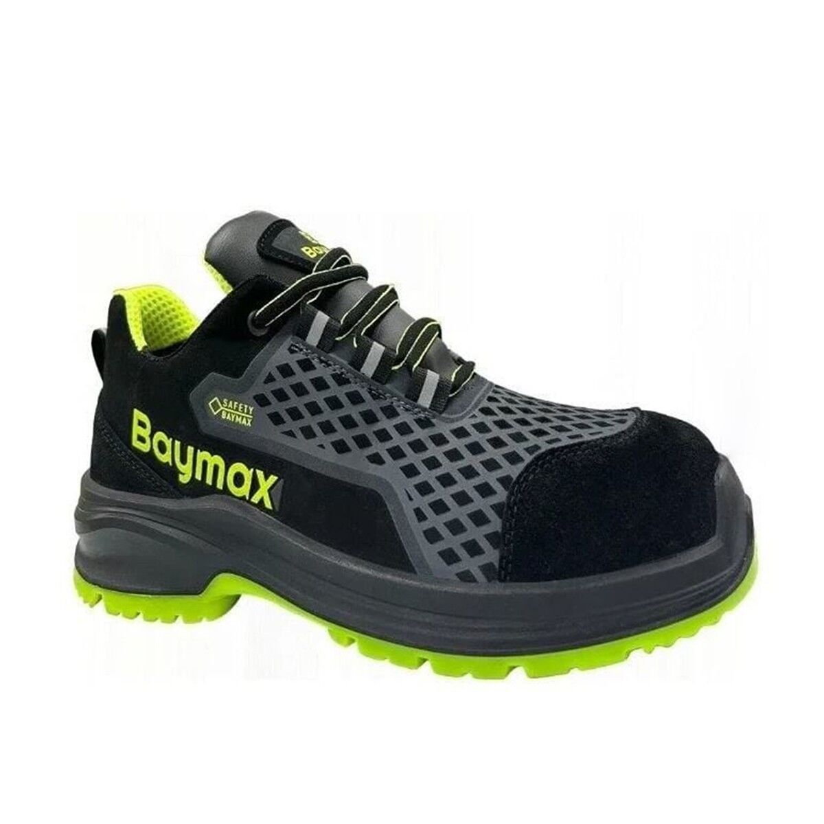 Baymax BX-12 Golden S1 Bağcıklı Çelik Burunlu Yazlık İş Güvenlik Ayakkabısı No: 42