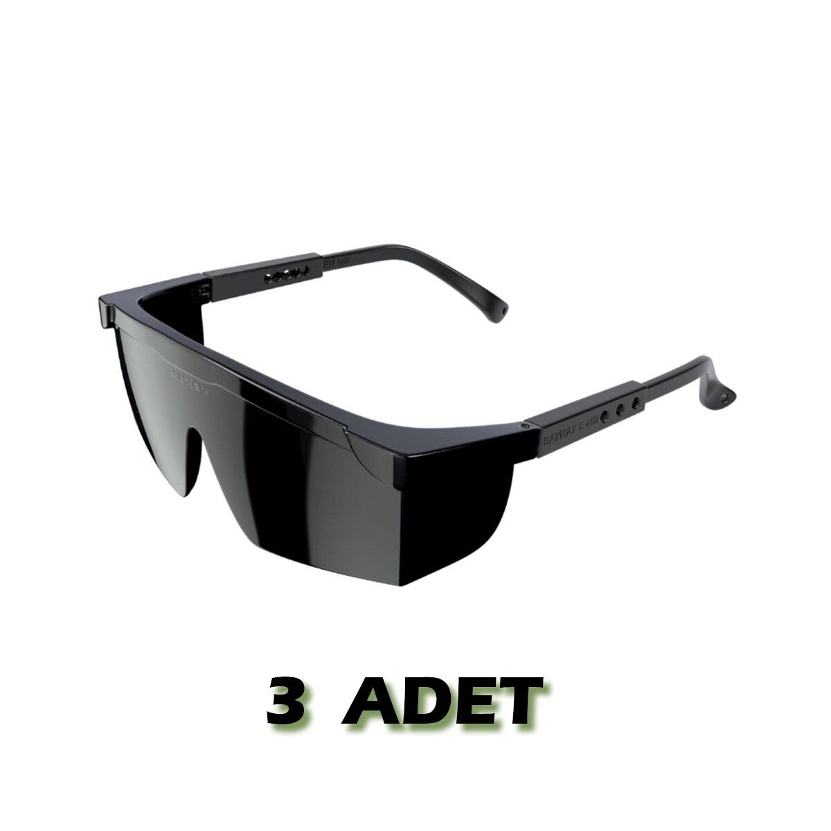 Baymax S-400 Standart Siyah Koruyucu Kaynak İş Gözlüğü (3 Adet)