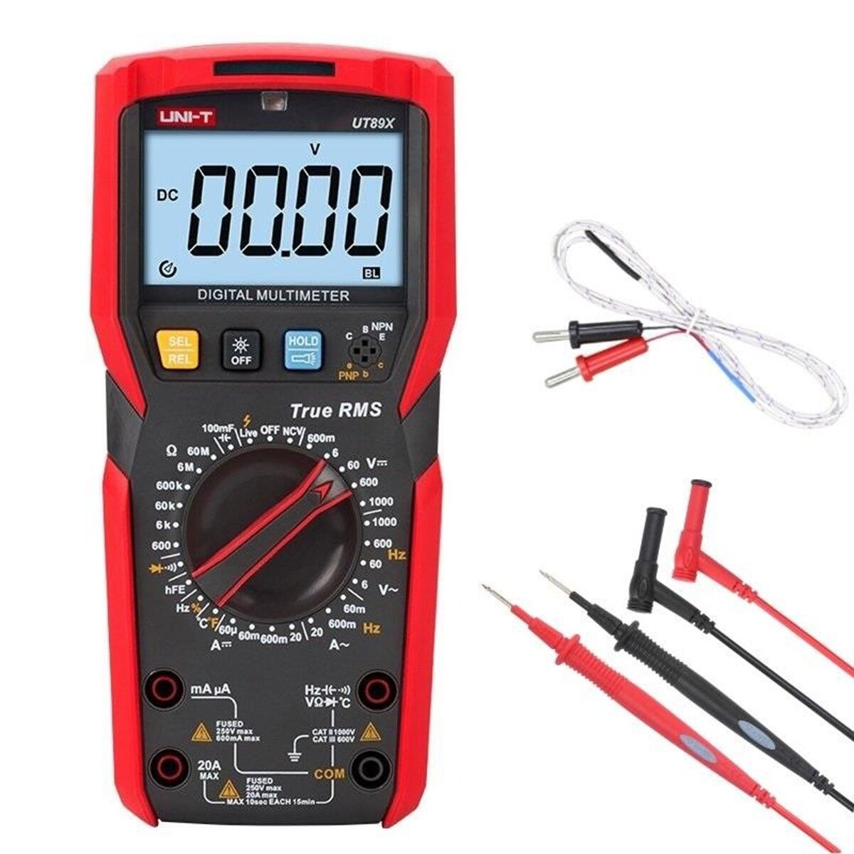 UNI-T UT89X Çok Fonksiyonlu True RMS Dijital Multimetre 1000V