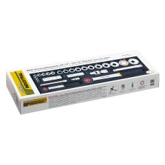 Proxxon 23020 1/4'' 1/2'' Cırcır Kollu Mafsallı 27 Parça Lokma Takımı