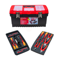 İzeltaş 8440001023 19'' Elektrikçi 23 Parça Dolu Plastik Takım Çantası