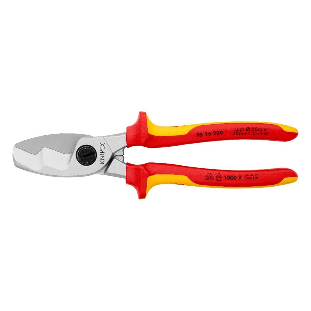Knipex 9516200 Kablo Makası 200 mm (Çift Bıçaklı)
