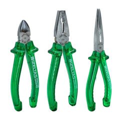 İzeltaş 13000005314 Nostalji Serisi Pense Seti 3 Parça Yeşil Kraft Pense Seti