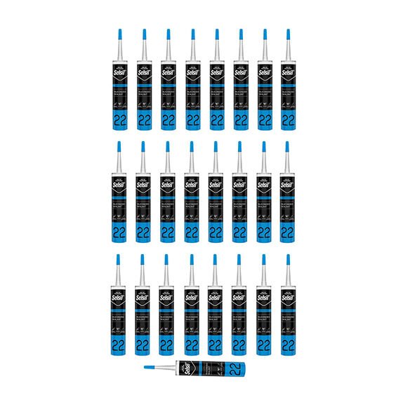 Selsil Silikonize Mastik Beyaz 500 gr 25 Adet