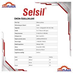 Selsil 1888 Mutfak Banyo Duşakabin Silikonu Şeffaf Tüp Silikon 50 ml