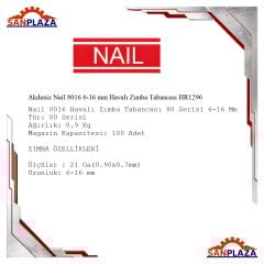 Nail 8016 6-16 mm Zımba Tabancası