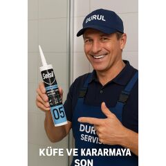 Selsil Şeffaf Mutfak Banyo Duşakabin Silikonu 280 ml - 2 Adet