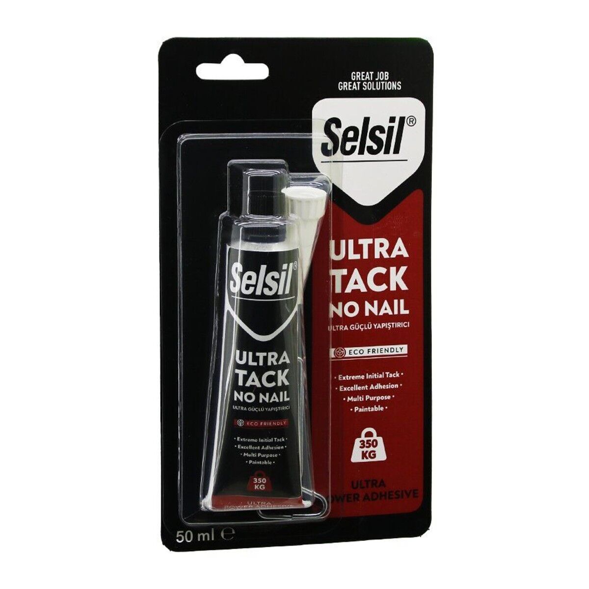 Selsil 3104 Ultra Tack No Nail Güçlü Yapıştırıcı Beyaz 350 Kg Dayanıklı 50 Ml