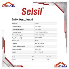 Selsil 3611 Epoksi Yapıştırıcı Şırınga Genel Kullanım 5 dk 28 gr