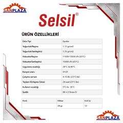 Selsil 3633 Epoksi Metal Yapıştırıcı Şırınga Hızlı Kuruma 5 dk 28 gr
