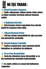 Selsil 3633 Epoksi Metal Yapıştırıcı Şırınga Hızlı Kuruma 5 dk 28 gr