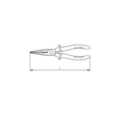 İzeltaş 3220132180 Uzun Opak Düz Uçlu Kargaburun 180 Mm