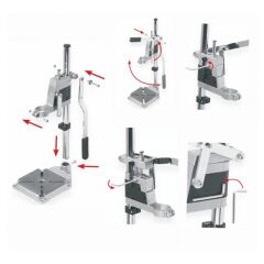 Troy 90007 Ayarlanabilir Matkap Tezgahı 420 mm