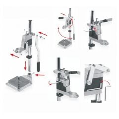 Troy 90007 Ayarlanabilir Matkap Tezgahı 420 mm