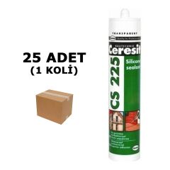 Ceresit Cs 225 Silikon Mastik Şeffaf 280 gr 25'li Koli
