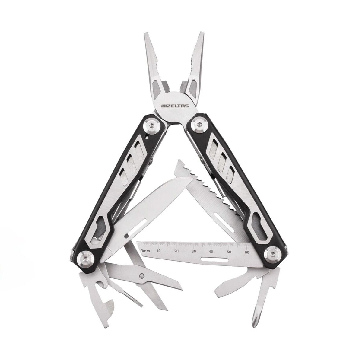 İzeltaş Multi Tool 15 Fonksiyonlu 155 mm Çok Amaçlı Pense Çakı Seti