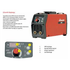 Zenweld Arc 200 Elektrod İnverter Kaynak Makinesi