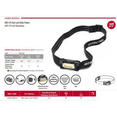 İzeltaş Cob Led Şarjlı Kafa Feneri 450 Lm 14000005344