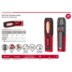 İzeltaş Cob Led Şarjlı Çalışma Lambası 600 Lm 14000005383