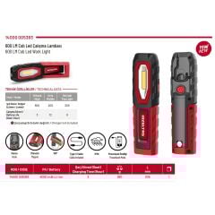 İzeltaş Cob Led Şarjlı Çalışma Lambası 600 Lm 14000005383
