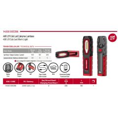 İzeltaş Cob Led Şarjlı Çalışma Lambası 400 Lm 14000005386