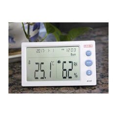 UNI-T A13T Dijital Saatli Sıcaklık ve Nem Ölçer