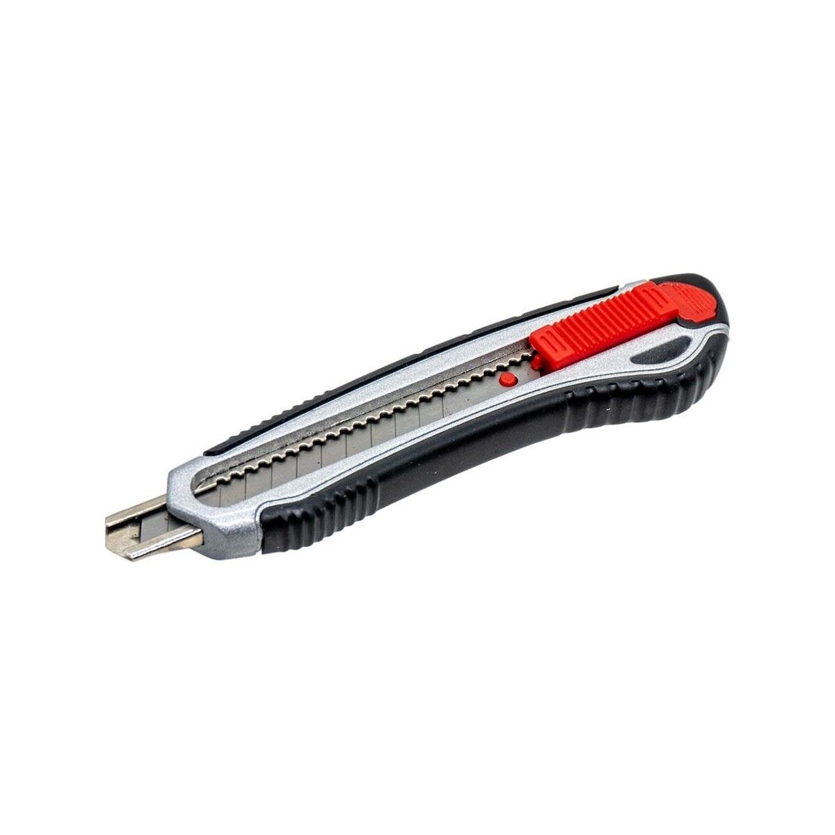 İzeltaş Pro Metal Gövde Maket Bıçağı 9 mm Otomatik Kilitli Kauçuk Kaplama