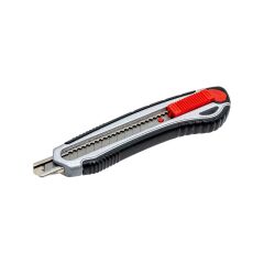 İzeltaş Pro Metal Gövde Maket Bıçağı 9 mm Otomatik Kilitli Kauçuk Kaplama