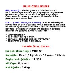 Makita GA 5092 Elektrikli Avuç Taşlama Makinesi 125 mm 1900 w