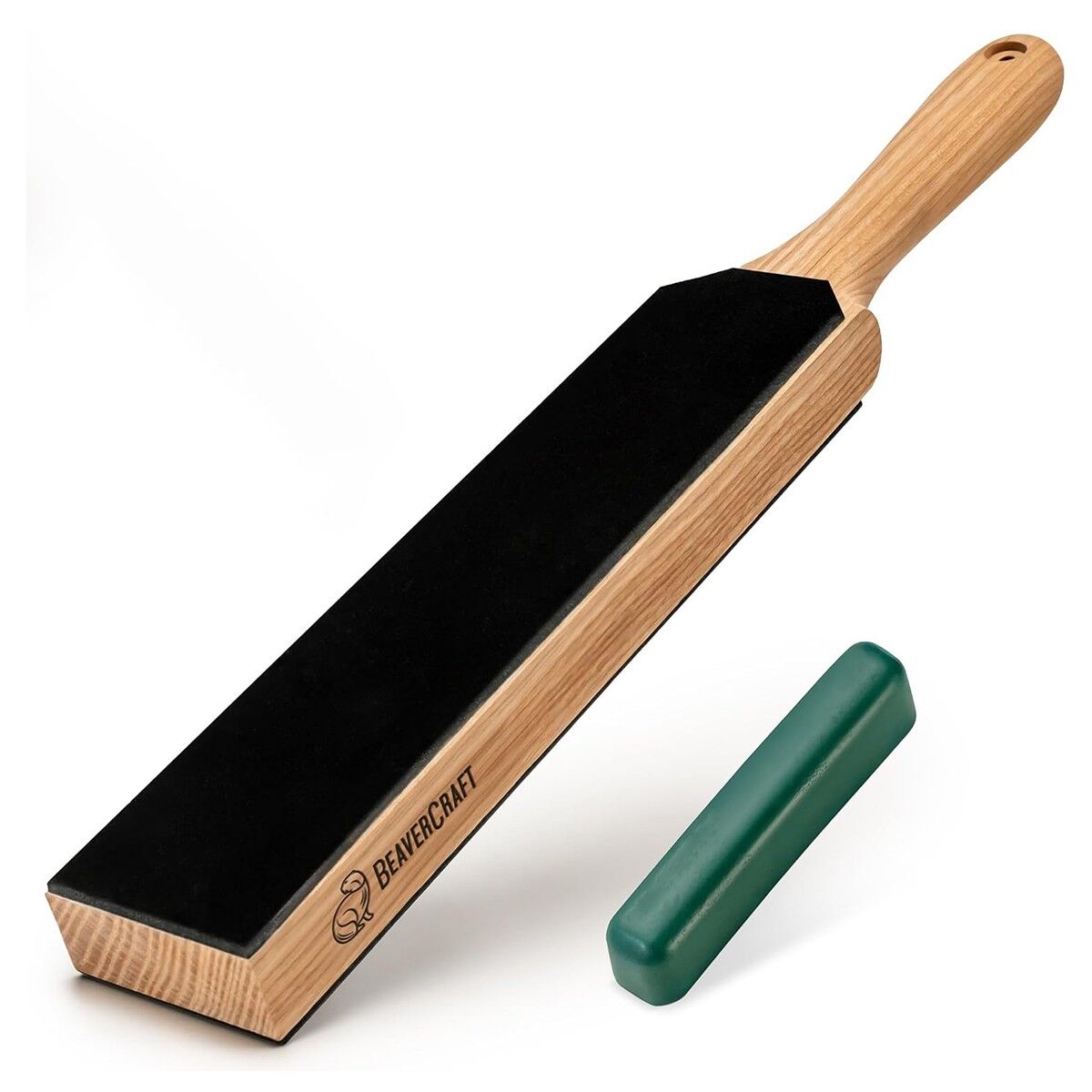 BeaverCraft LS6P1 Çift Yüzeyli Deri Bıçak Bileme ve Parlatma Macunu Seti 2 Parça
