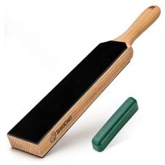 BeaverCraft LS6P1 Çift Yüzeyli Deri Bıçak Bileme ve Parlatma Macunu Seti 2 Parça