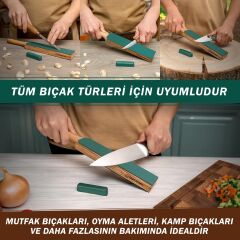 BeaverCraft LS6P1 Çift Yüzeyli Deri Bıçak Bileme ve Parlatma Macunu Seti 2 Parça