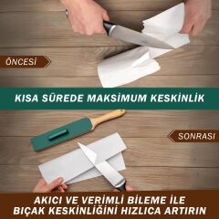 BeaverCraft LS6P1 Çift Yüzeyli Deri Bıçak Bileme ve Parlatma Macunu Seti 2 Parça