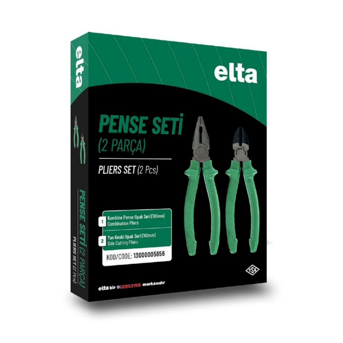 Elta 2 Parça Pense Seti 160 mm Pense 160 mm Yan Keski 13000005656