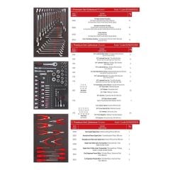 İzeltaş 8245007096 Premium Serisi Takım Dolabı İçi Dolu 7 Çekmeceli 250 Parça