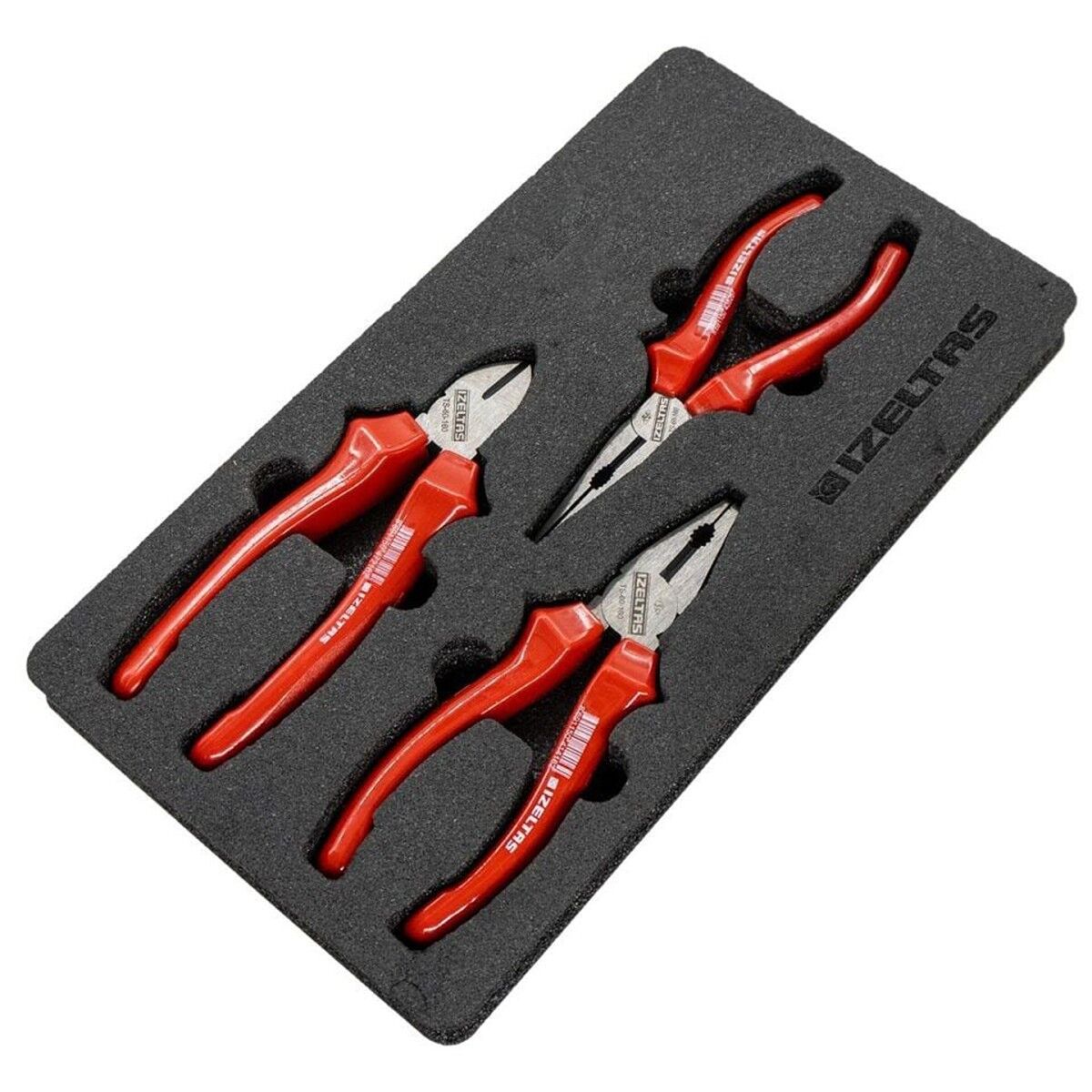 İzeltaş 3020 Opak Seri 3 Parça 160 mm Pense Seti