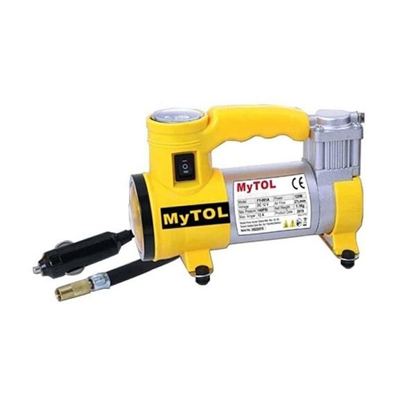 Mytol Araba Oto Araç Lastik Şişirme Pompası Metal Gövde Kompresör