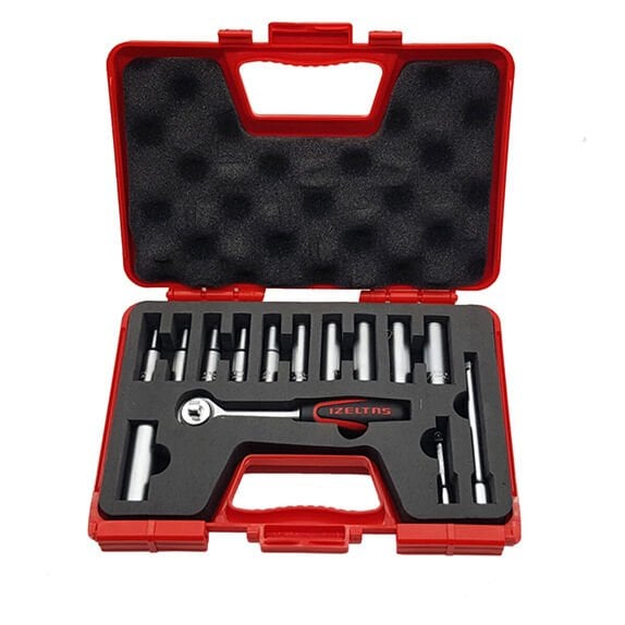 İzeltaş 1107006014 1/4'' Derin Lokma Anahtar Takımı (14 Parça)