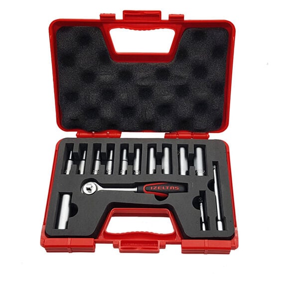 İzeltaş 1107006014 1/4'' Derin Lokma Anahtar Takımı (14 Parça)