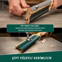 BeaverCraft LS5P1 Kanca Bıçaklar ve Bükülmüş Iskarpelalar İçin Bileme ve Kılağı Alma Kılavuzu Seti, 4 Parça