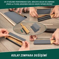 BeaverCraft LS5P1 Kanca Bıçaklar ve Bükülmüş Iskarpelalar İçin Bileme ve Kılağı Alma Kılavuzu Seti, 4 Parça