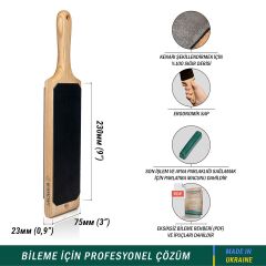 BeaverCraft LS1P1 Bıçak Bileme ve Masat Seti Kanca Bıçaklar ve Bükülmüş Iskarpelalar İçin , 4 Parça