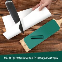 BeaverCraft LS1P1 Bıçak Bileme ve Masat Seti Kanca Bıçaklar ve Bükülmüş Iskarpelalar İçin , 4 Parça