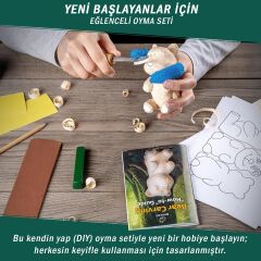 BeaverCraft DIY05 Ayı Figürü Ahşap Oyma Hobi Seti