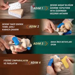 BeaverCraft DIY05 Ayı Figürü Ahşap Oyma Hobi Seti