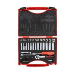 İzeltaş 1/4 Altı Köşe Lokma Anahtar ve Bits Set 48 Parça 14000005131