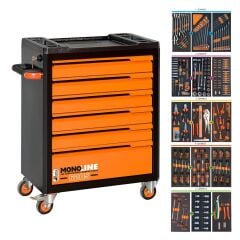 Retta Monoline RTA 6205 Dolu 6 Çekmeceli 245 Parça Takım Arabası