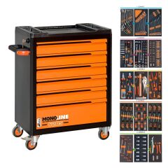 Retta Monoline RTA 6205 Dolu 6 Çekmeceli 245 Parça Takım Arabası