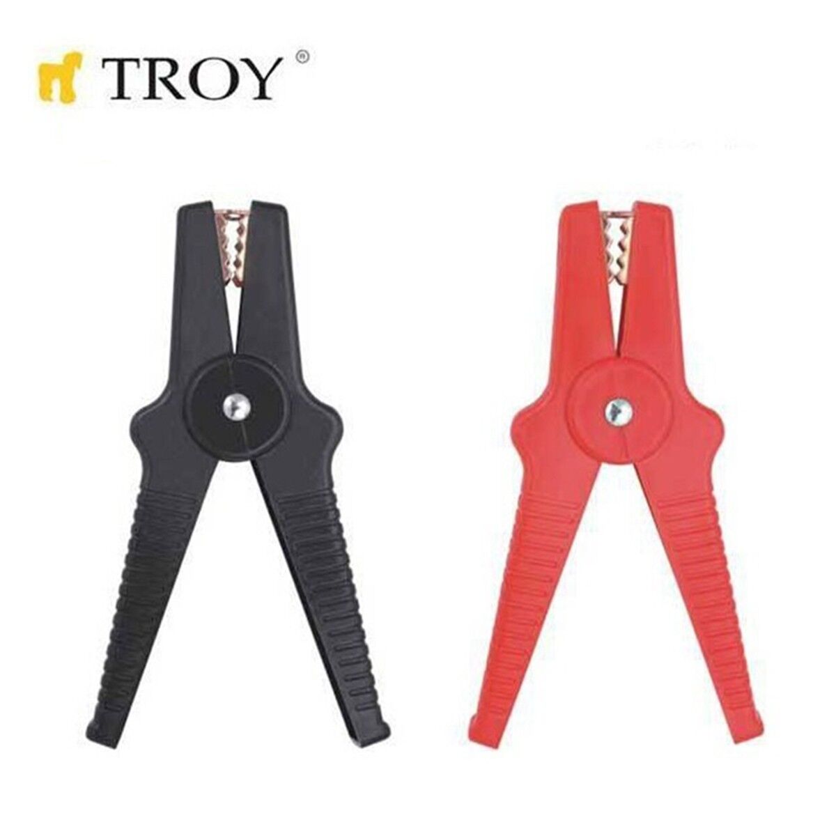 Troy 26004 Akü Takviye Kablo Maşası Kırmızı Siyah Çift