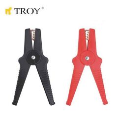 Troy 26004 Akü Takviye Kablo Maşası Kırmızı Siyah Çift